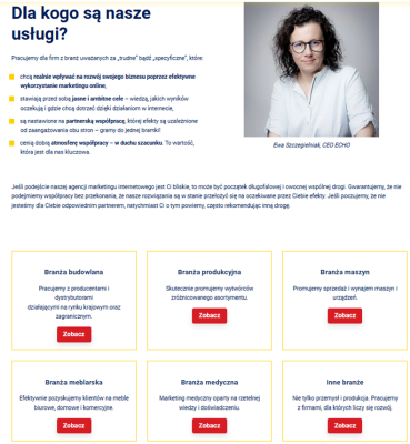 Źródło: https://agencjaecho.pl/dla-kogo/